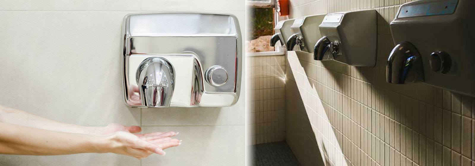 Nyomógombos kézszárító